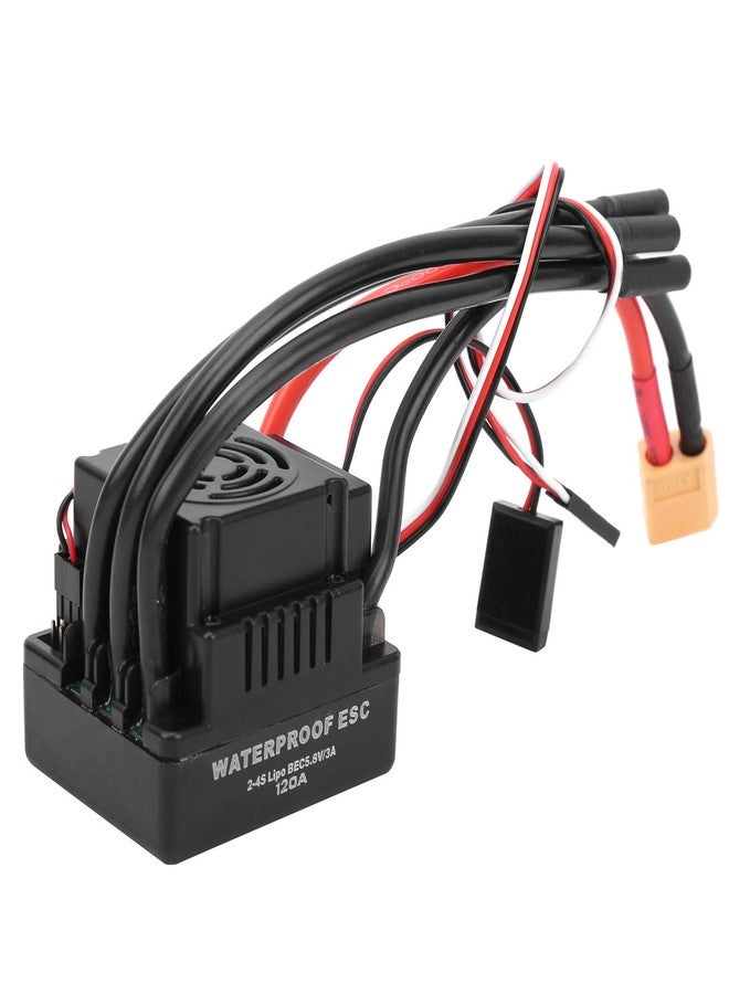 Alinory 120A ESC Electronic Speed Controller, RC Car ESC, Upgraded RC Accessories for RC Vehicle 1/8 RC Car(XT60) - Image 3